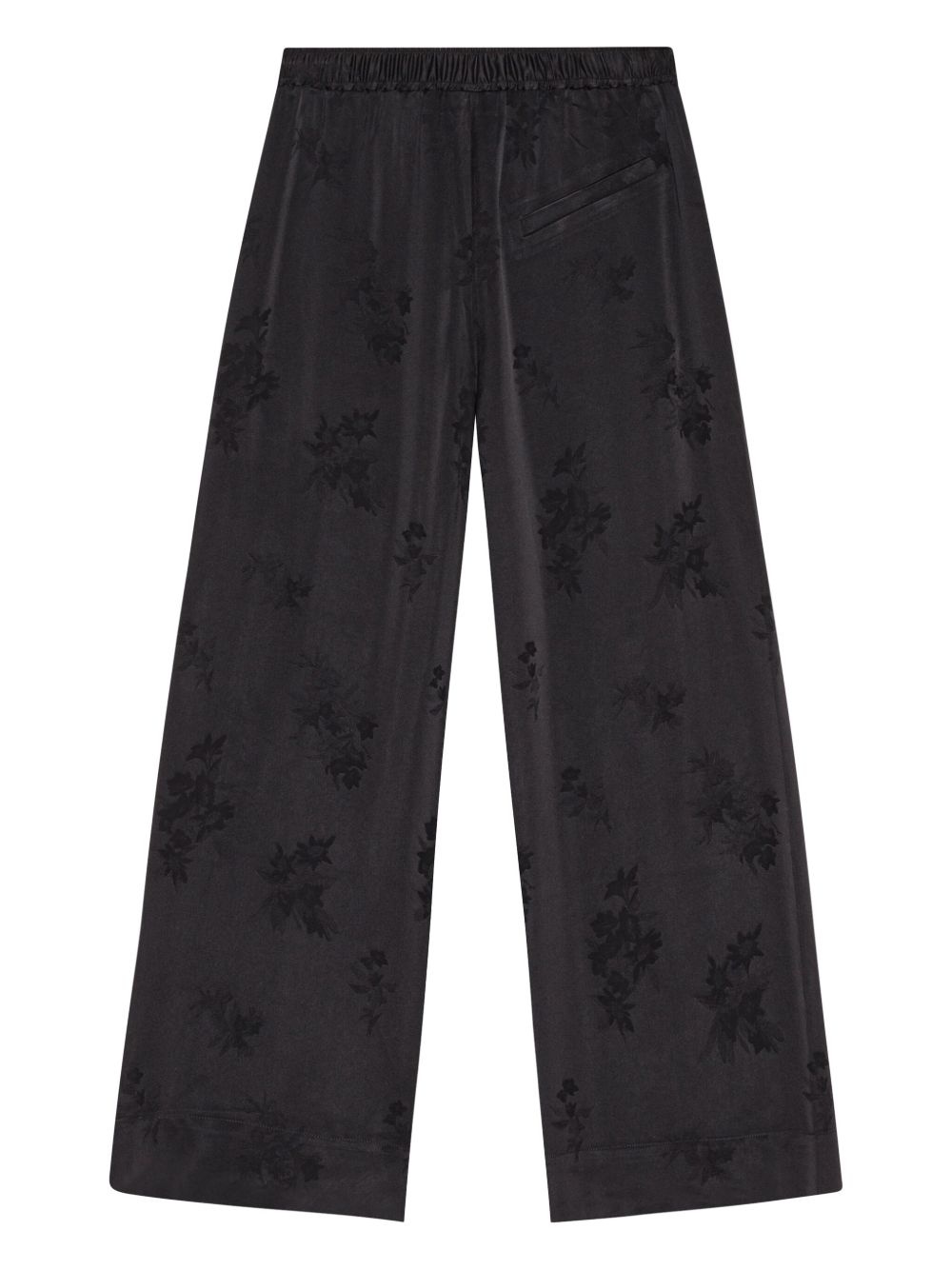 floral-jacquard trousers - 6