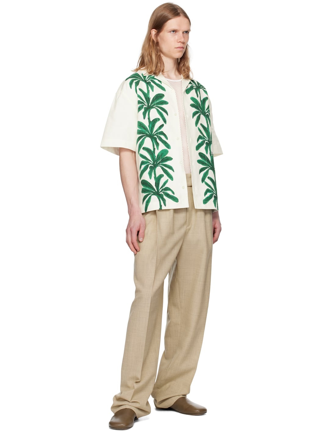 White & Green La Croisière 'The Jean' Shirt - 4