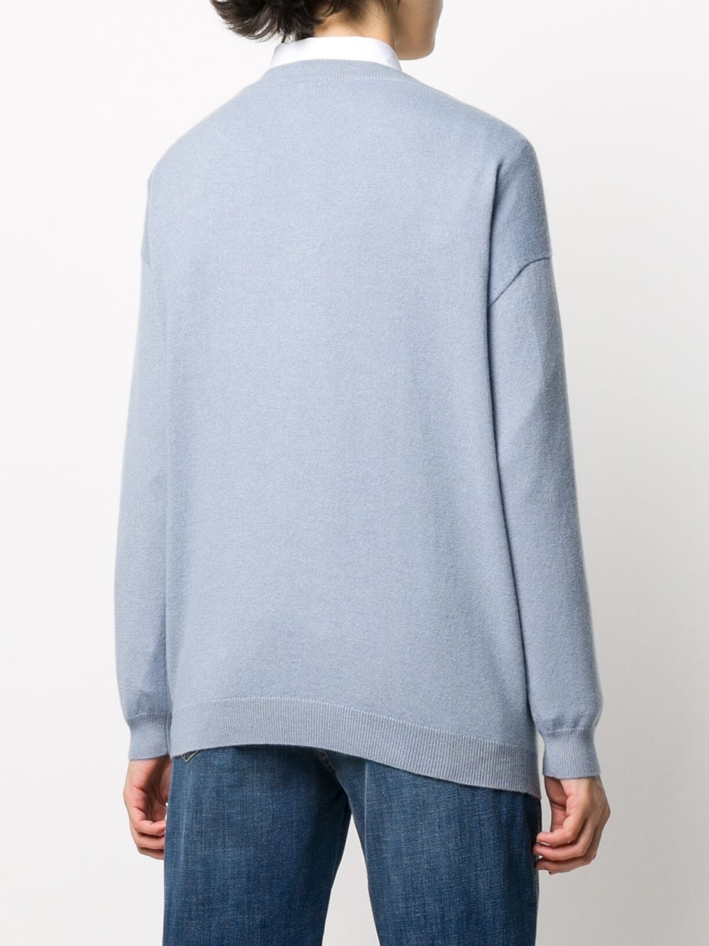 v-neck cashmere jumper - 4