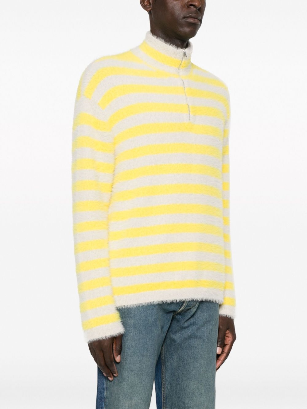bruched-effect striped jumper - 3