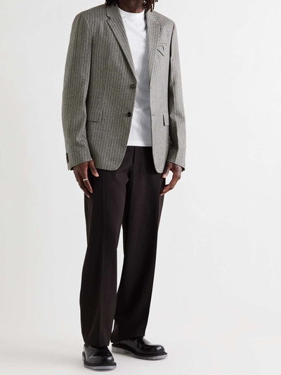 Bottega Veneta Herringbone Stretch-Wool Flannel Suit Jacket outlook