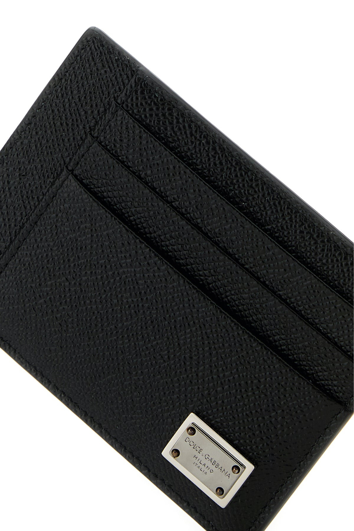 Black leather card holder - 4