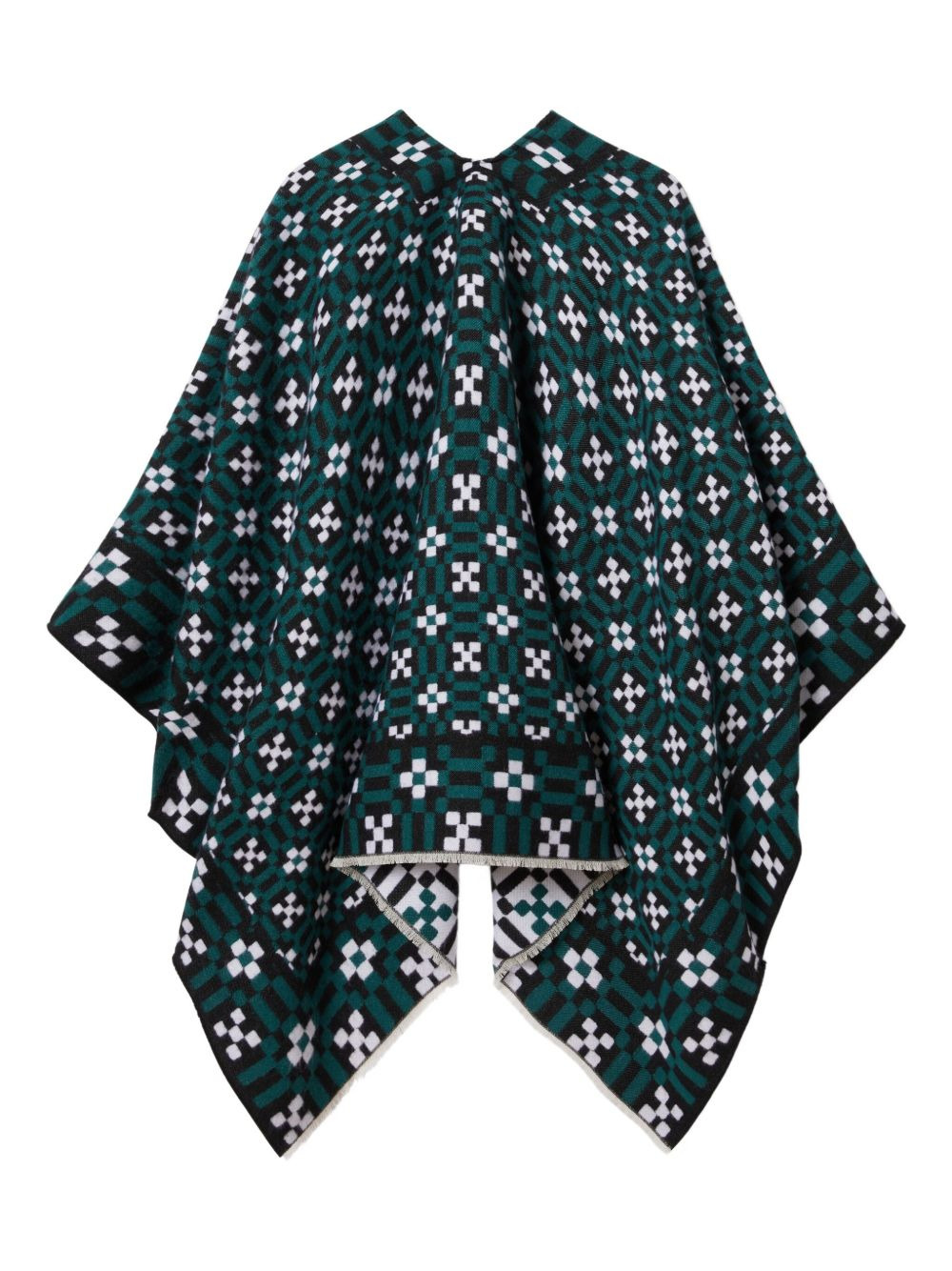 geometric-pattern cape - 5