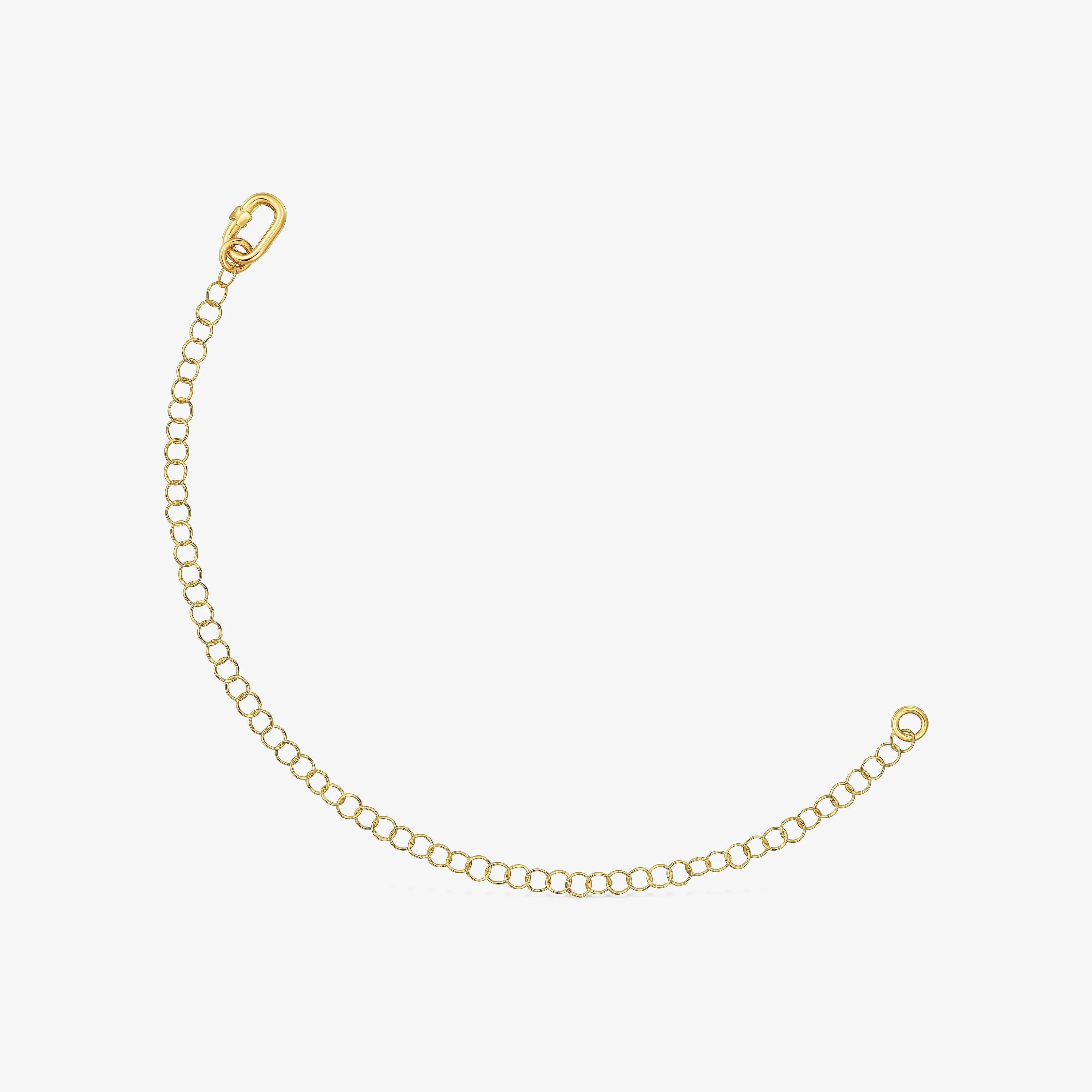 Hold Oval 18K solid gold chain Bracelet - 1