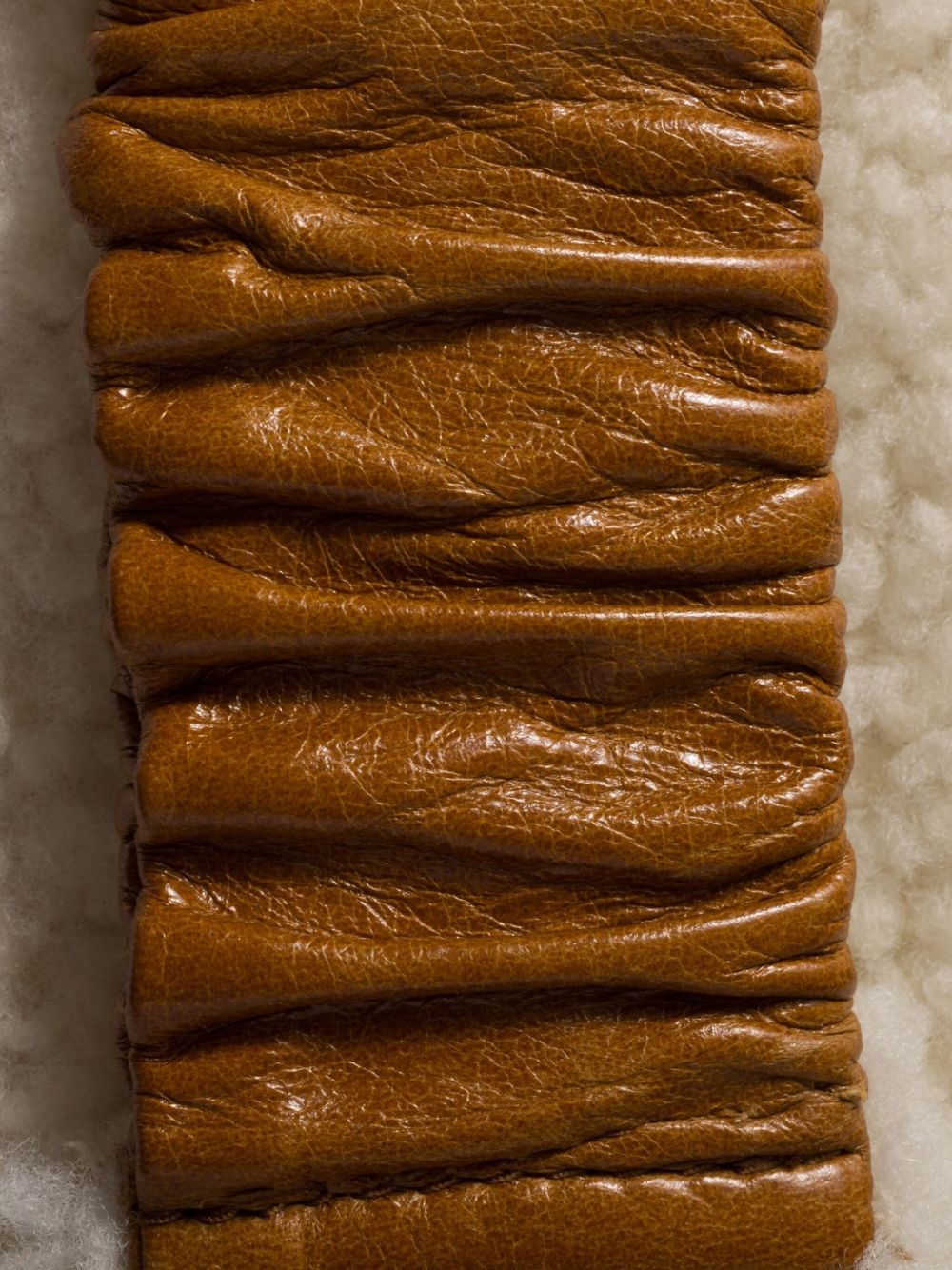 shearling-trim headband - 2