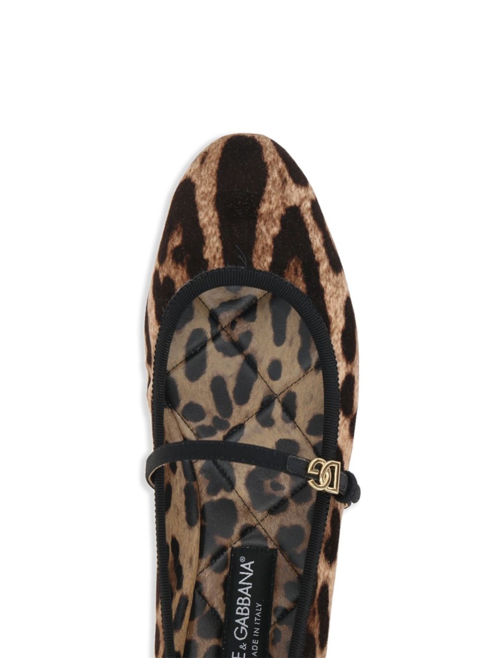 logo-buckle ballerinas - 4