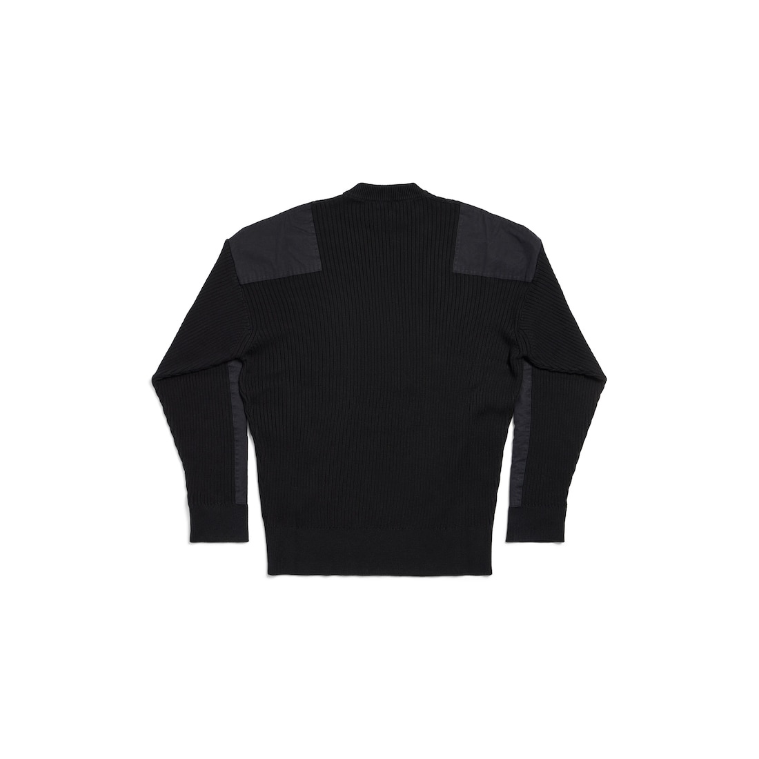 Men's Military Sweater in Black - 6
