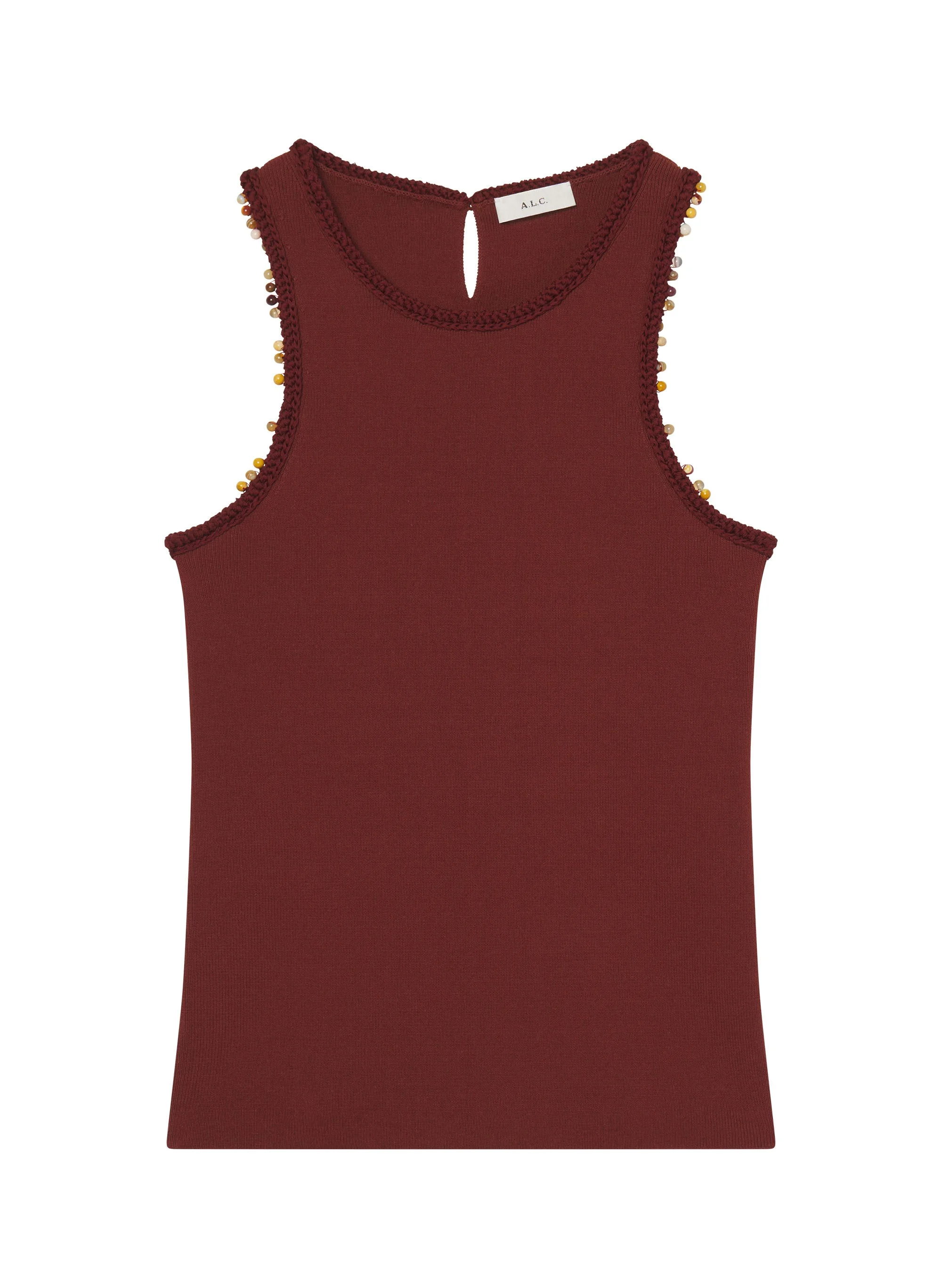 Nelly Beaded Knit Tank - 1