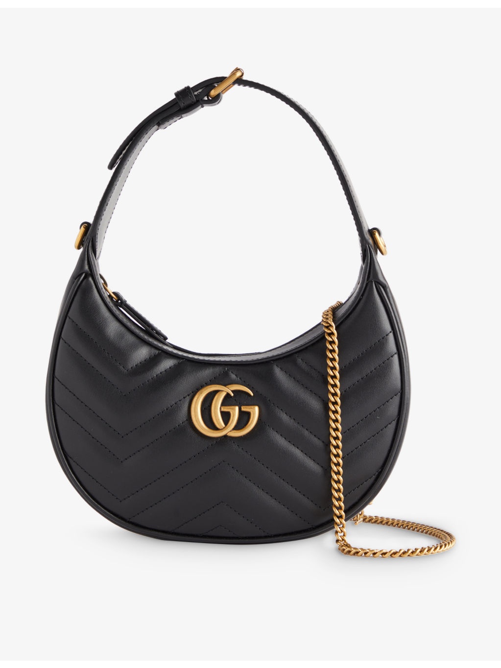 Half Moon Marmont mini leather shoulder bag - 1