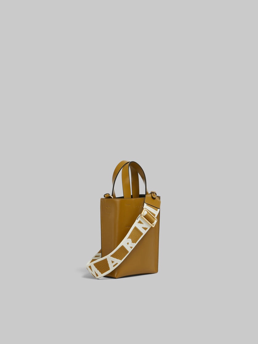 MUSEO NANO BAG IN BROWN LEATHER - 6