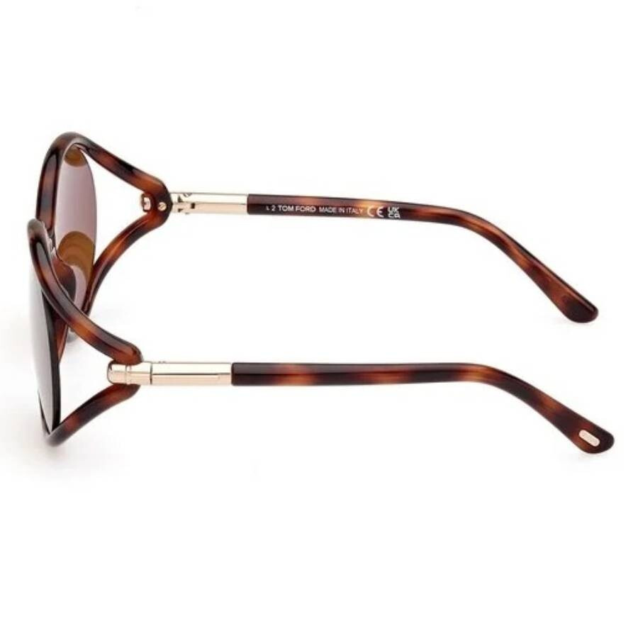 Tom Ford Melody Brown Oval Ladies Sunglasses FT1090 53E 59 - 3