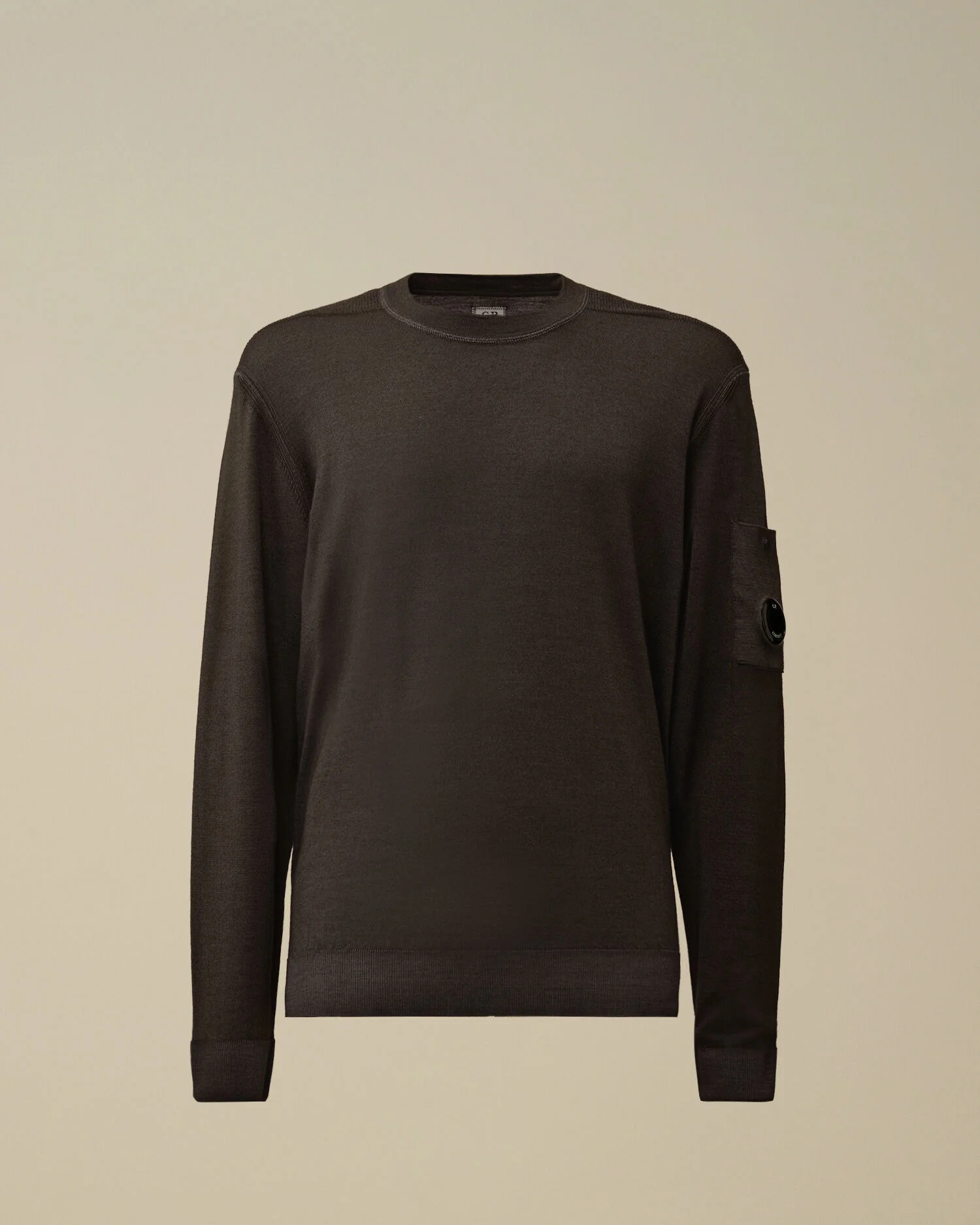 Merino Wool Crewneck Lens Sweater - 1
