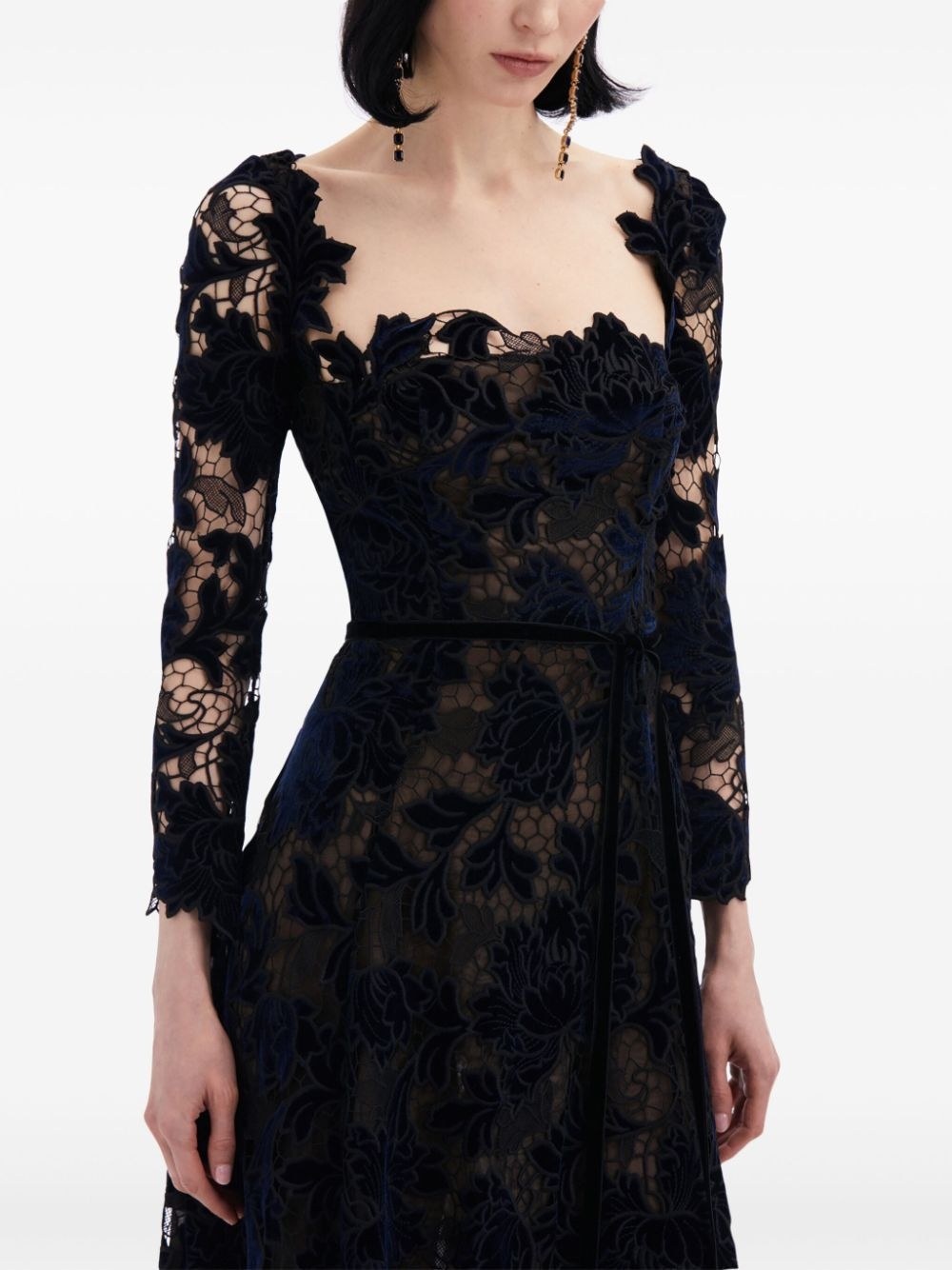 Peony Velvet dress - 5