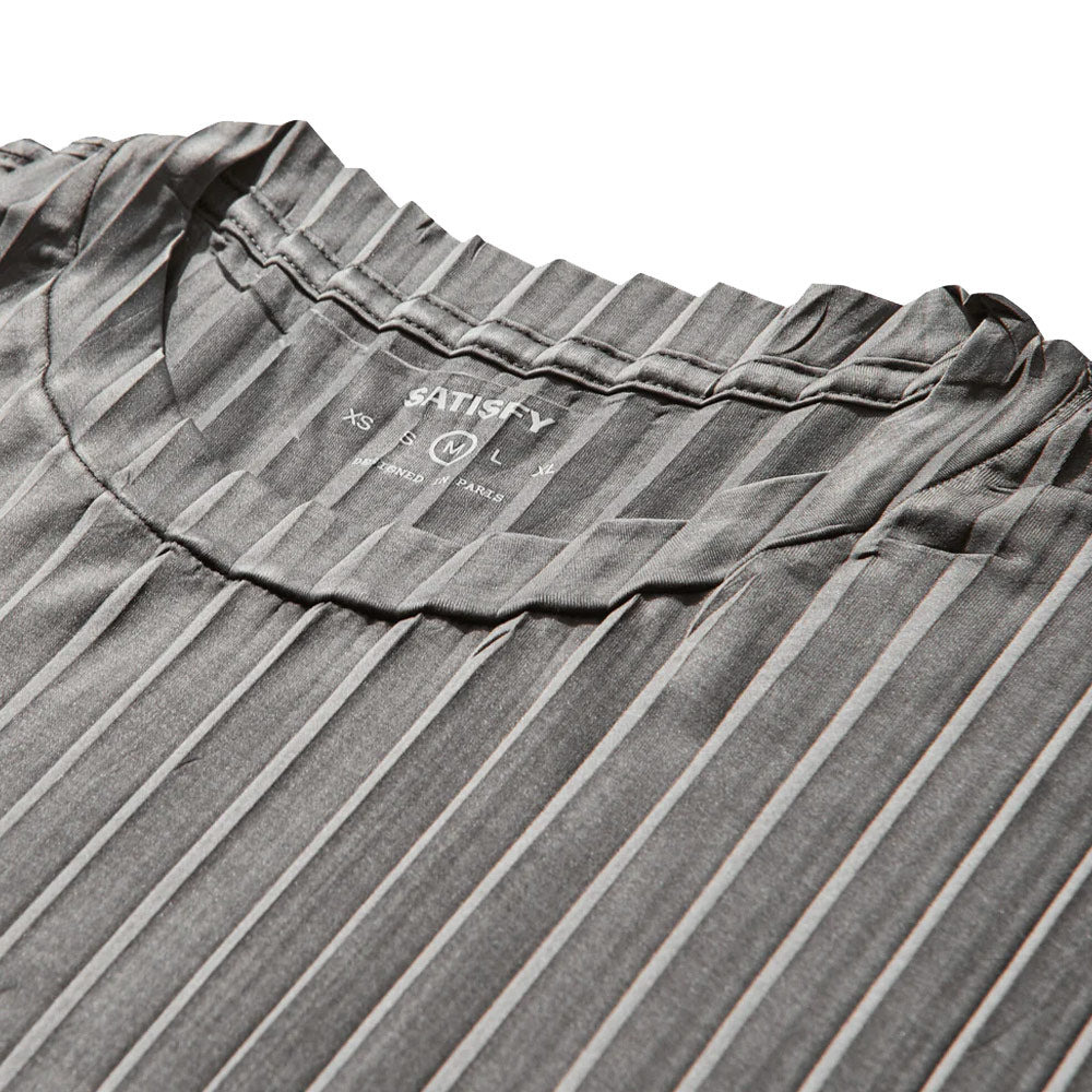 SATISFY | Auralite™ Pleated T-Shirt 'Black' - 3