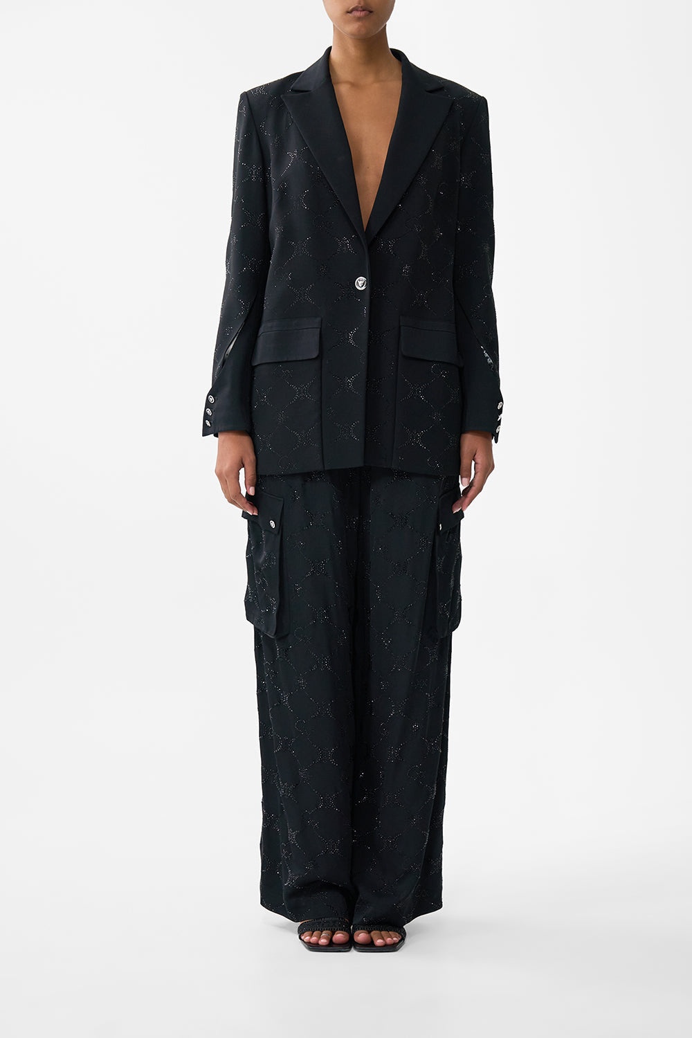 JACKET WITH SLEEVE CUT OUT DETAIL - 2