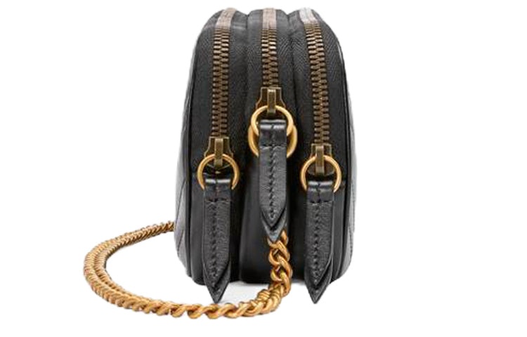 (WMNS) Gucci GG Marmont Shoulder Bag Mini Black 546581-DTDCT-1000 - 3