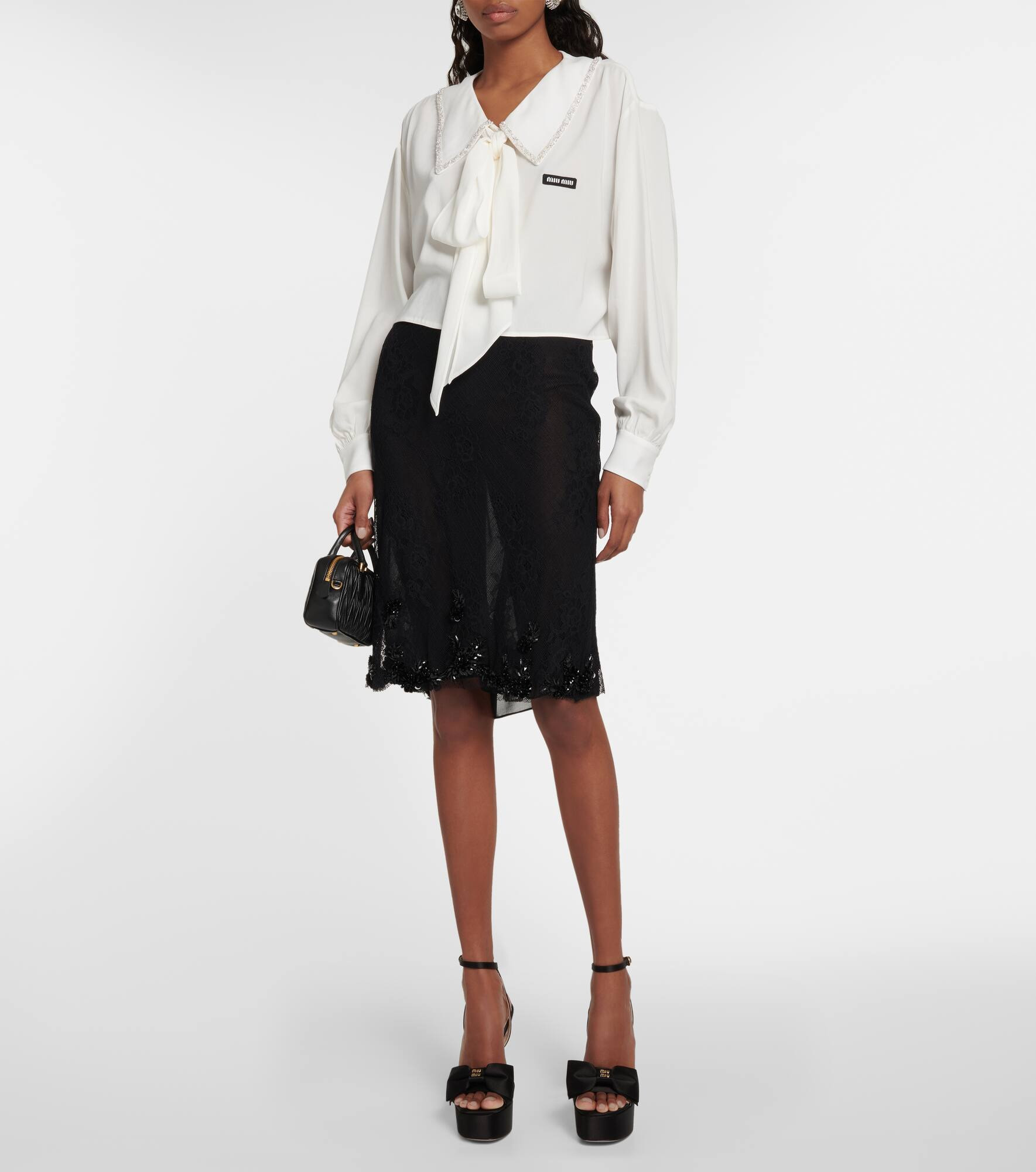 Sablé embroidered collar blouse - 2