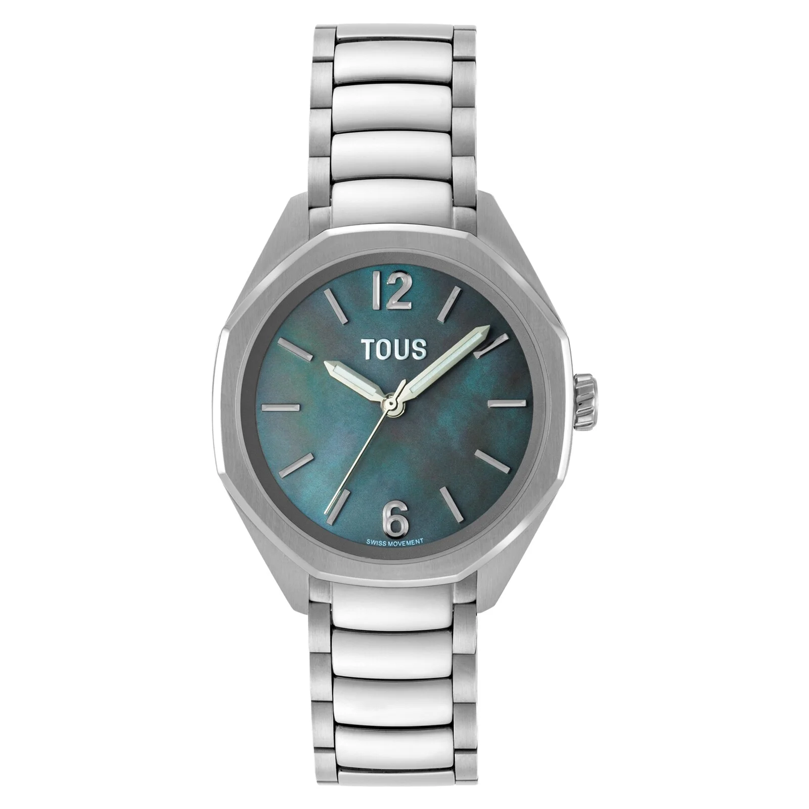 Analog Watch with Swiss movement, mother-of-pearl face and steel link bracelet TOUS Now Lady - 1