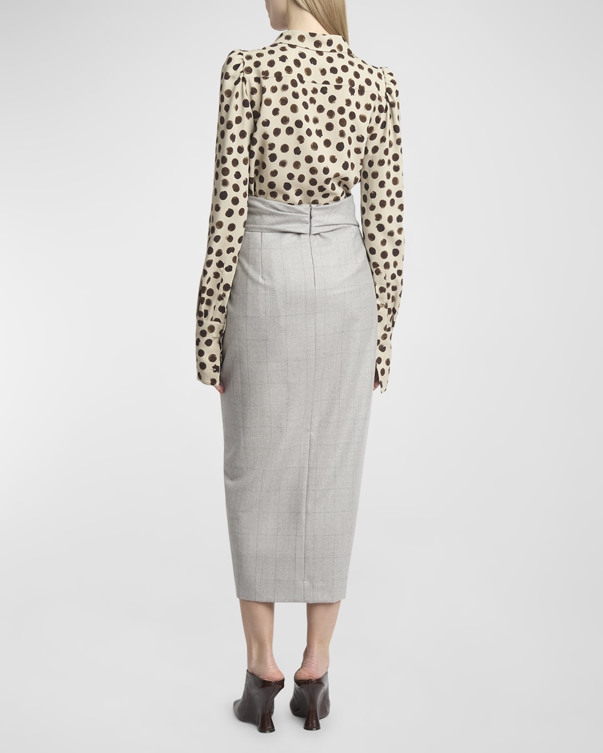 Celindra Polka-Dot Button-Front Shirt - 4