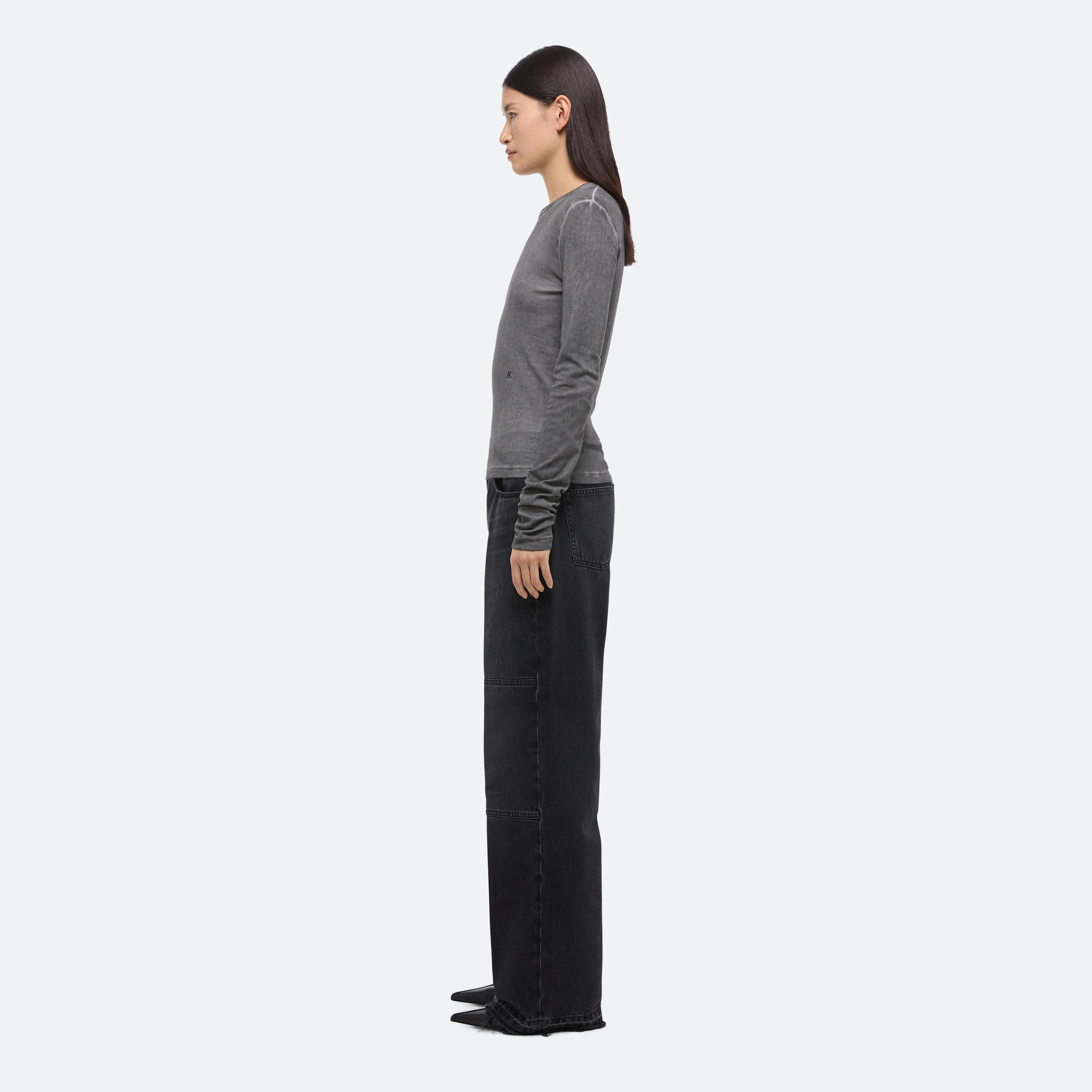 GARMENT-DYED LONG-SLEEVED TEE - 4