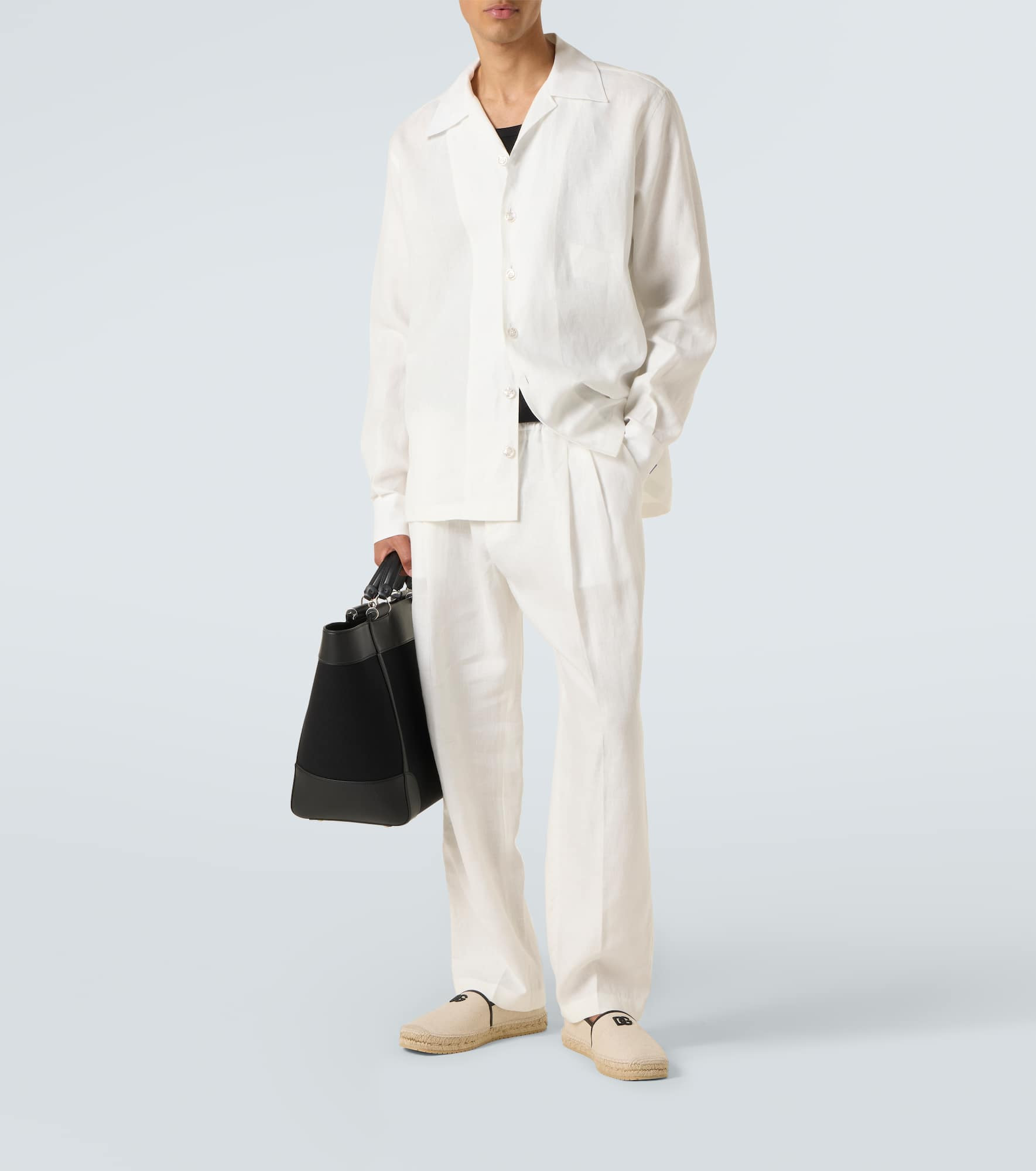 Linen canvas bowling shirt - 2
