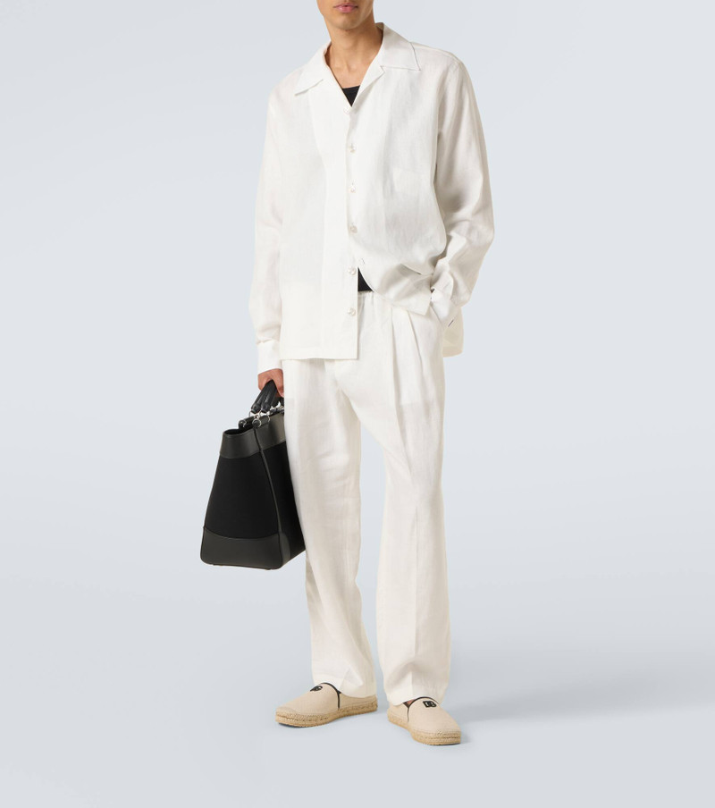 Dolce & Gabbana Linen canvas bowling shirt outlook