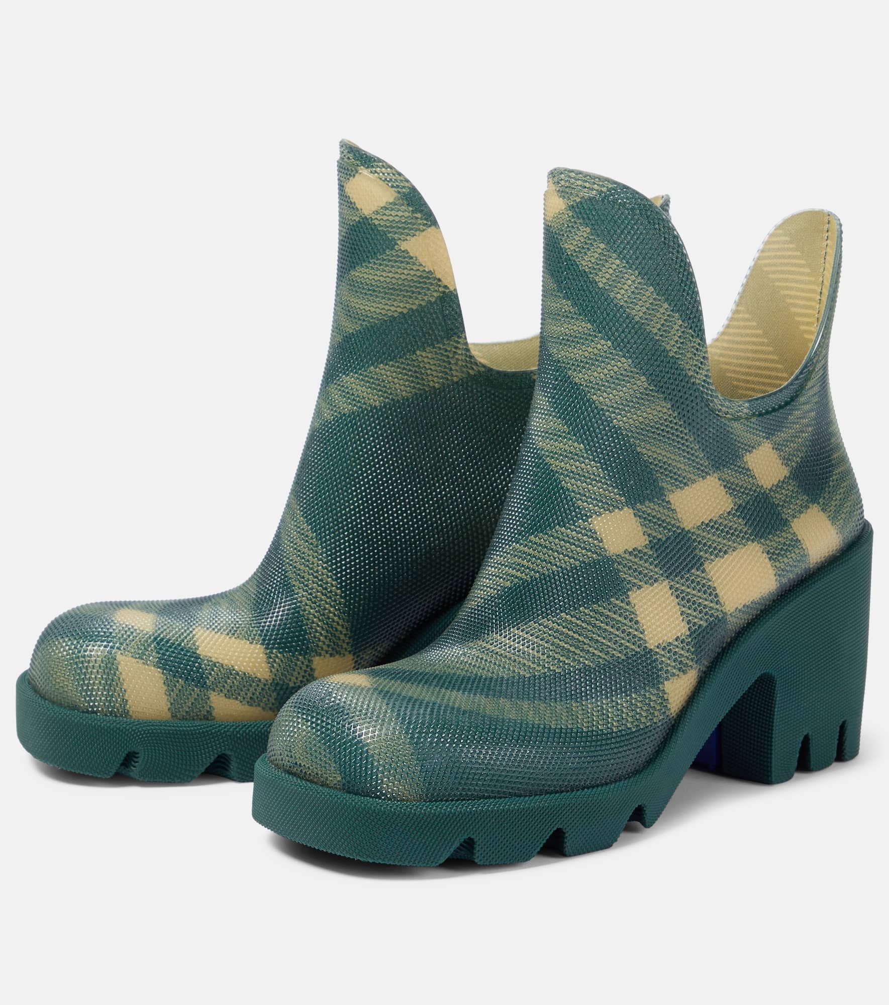 Burberry Check 65 ankle boots - 5