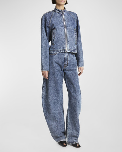 Alaïa Rounded Leg Denim Pants outlook