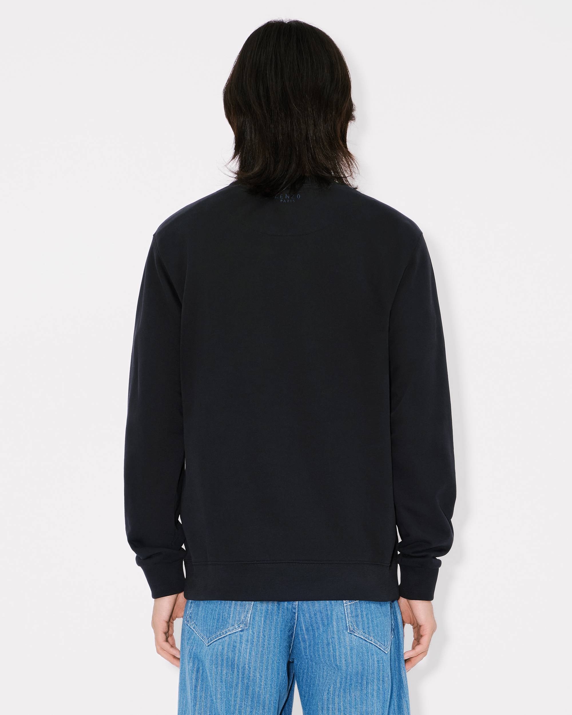 'Boke Flower' embroidered slim sweatshirt in cotton - 4