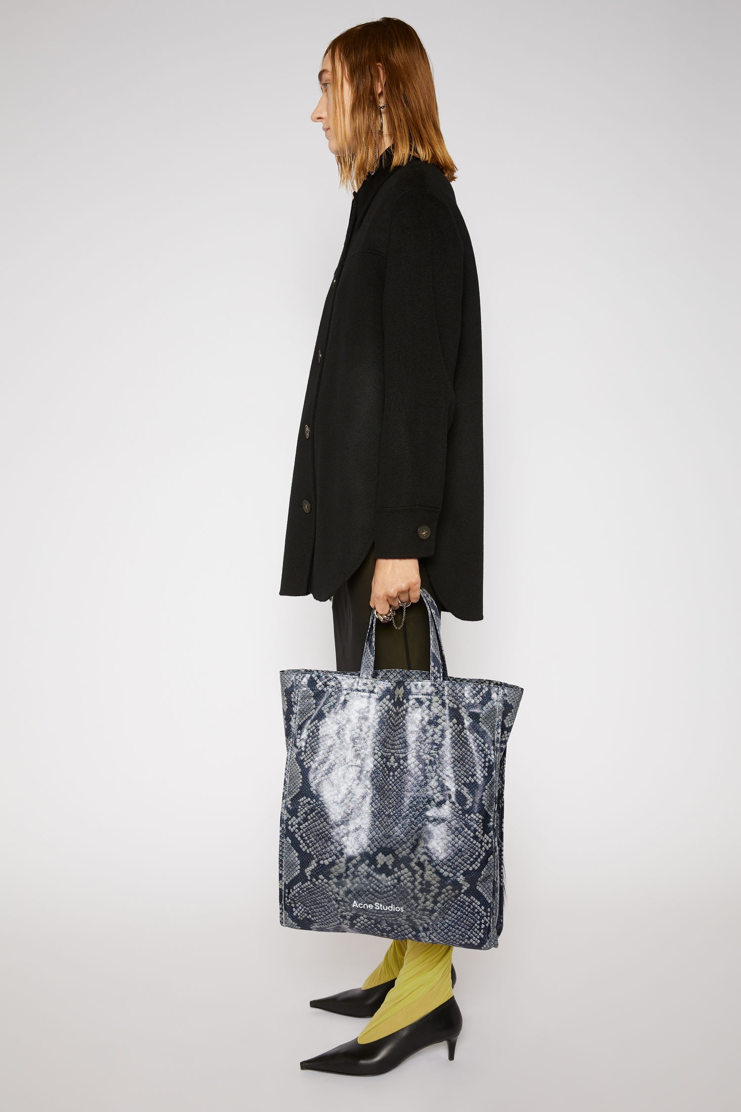 Python-print tote bag black/white - 4