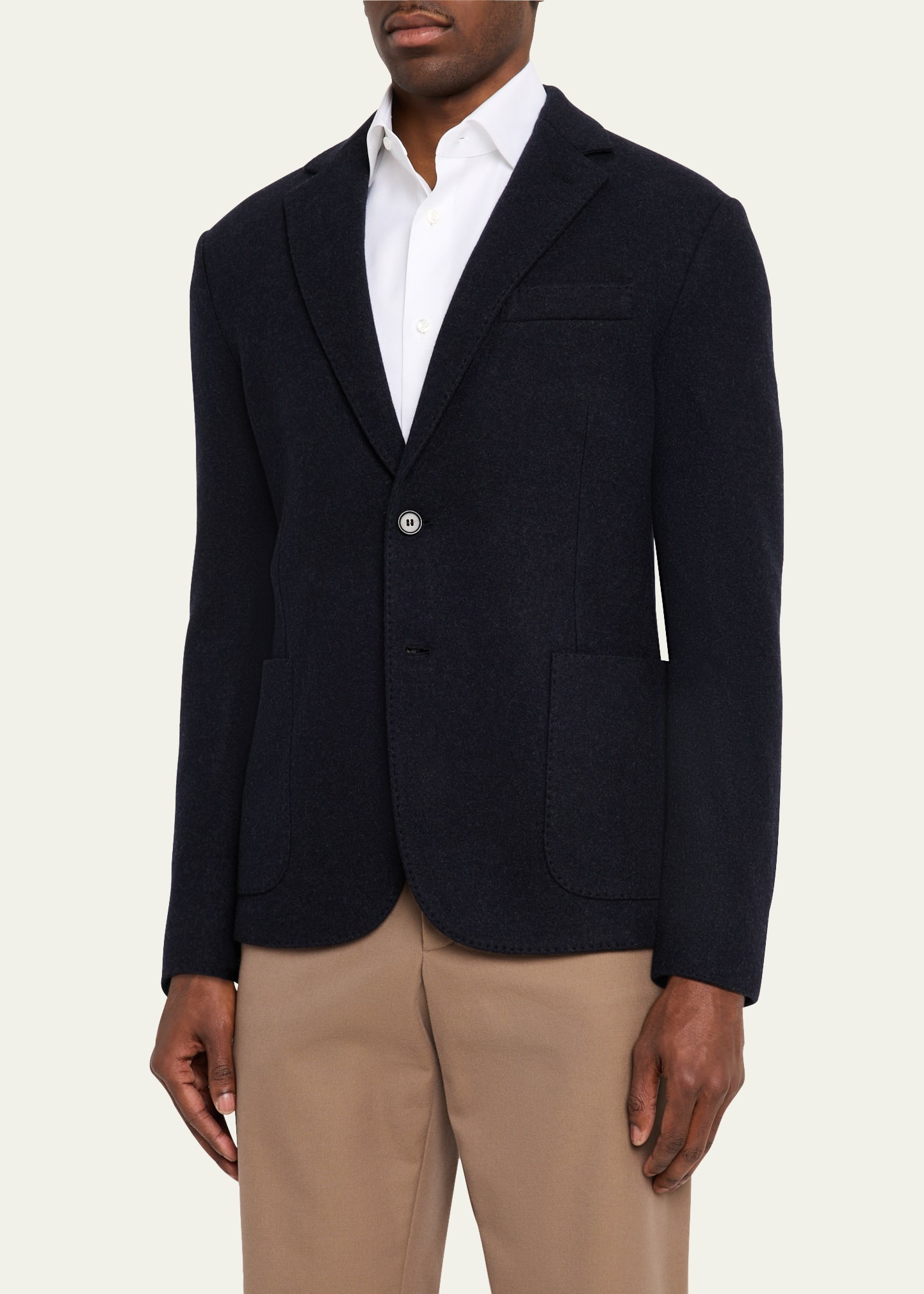 Men's Cashmere Single-Breasted Sweater Jacket - 4