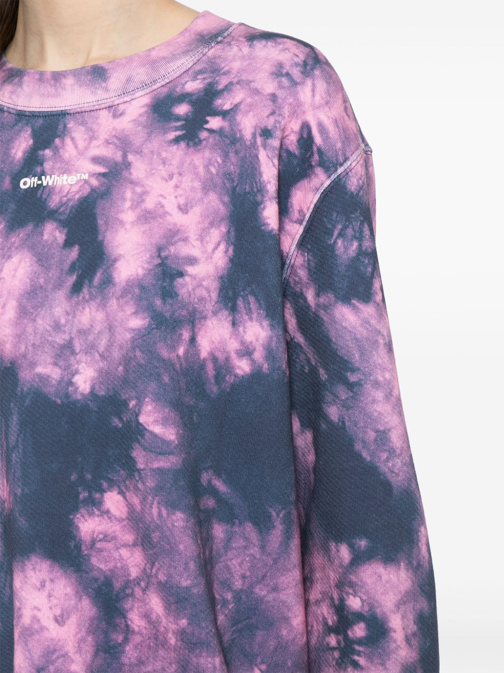 Arrows tie-dye sweatshirt dress - 5