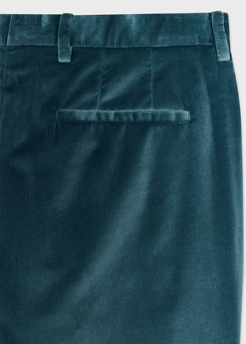 Teal Blue Velvet Suit 6