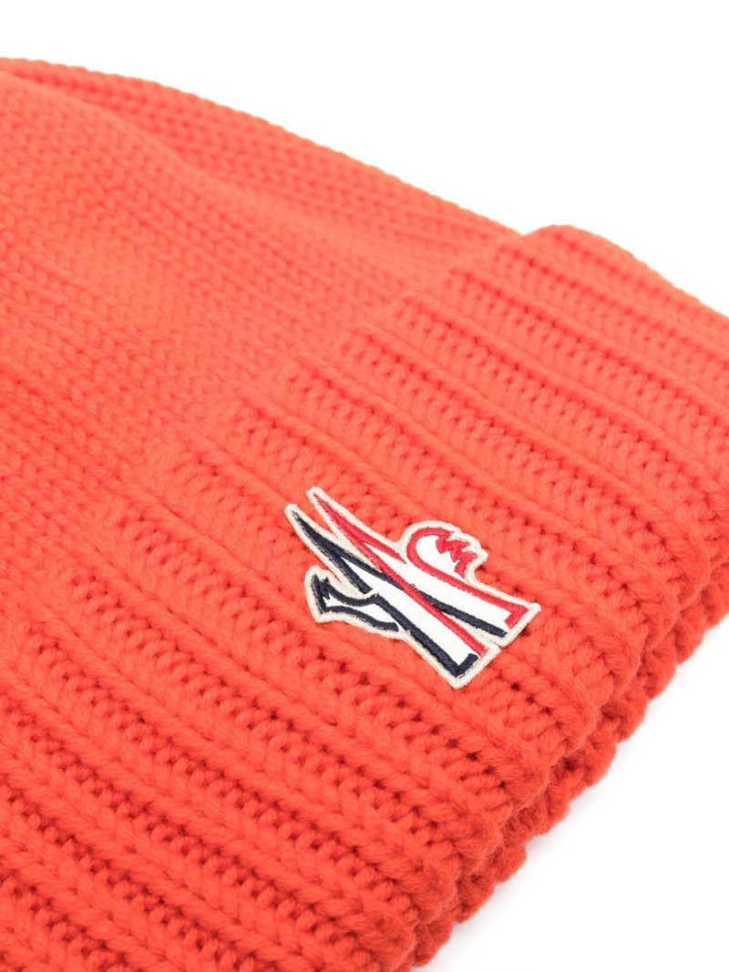 Moncler Grenoble logo-embroidered virgin-wool beanie outlook