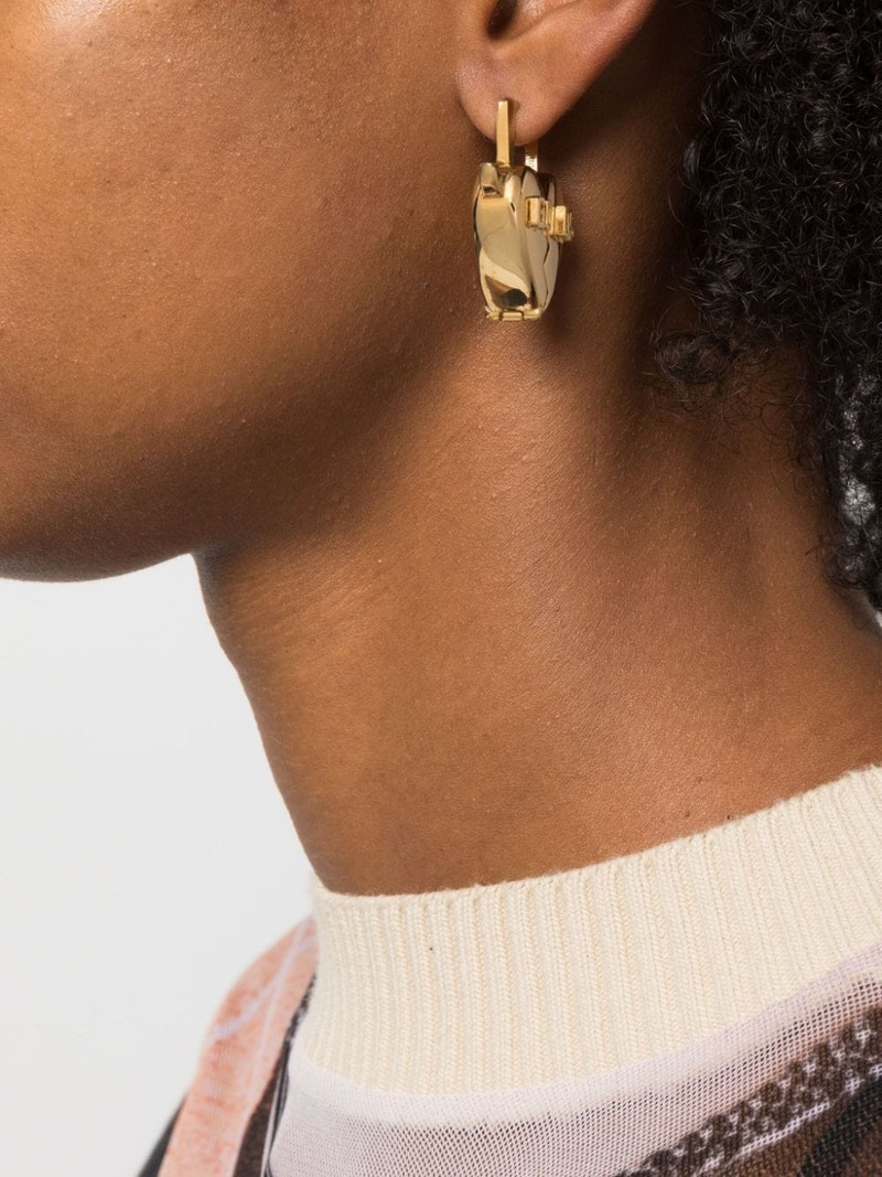 GCDS Heart Breaker charm earrings outlook