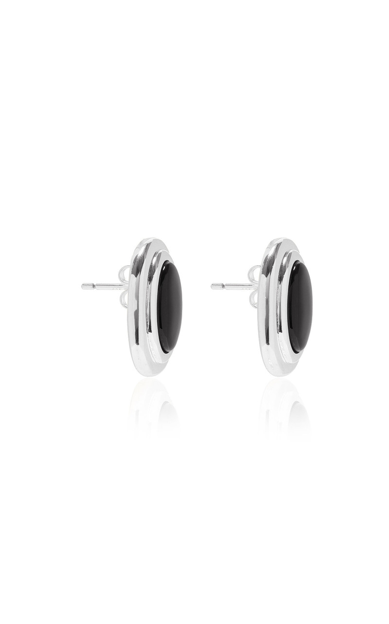 Exclusive Coco Sterling Silver Onyx Earrings 3