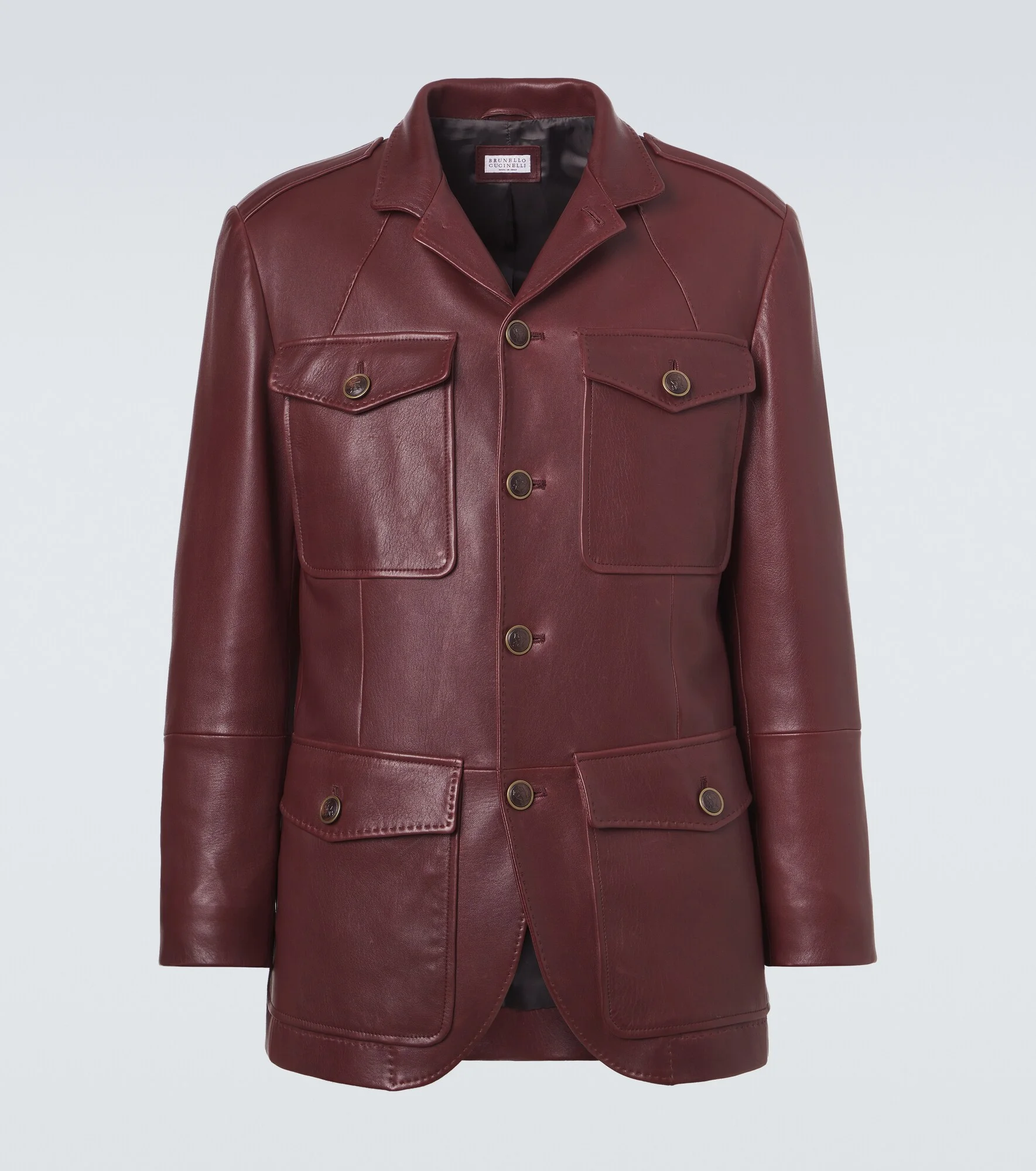 Leather field jacket - 1