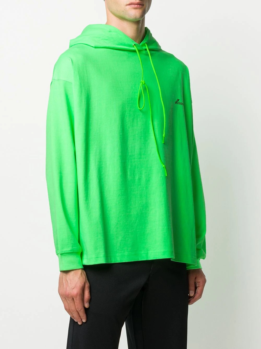 drawstring cotton hoodie - 3