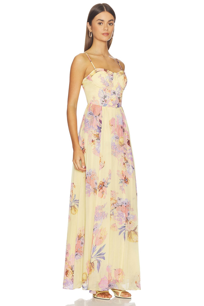 HEMANT & NANDITA Corseted Long Dress outlook