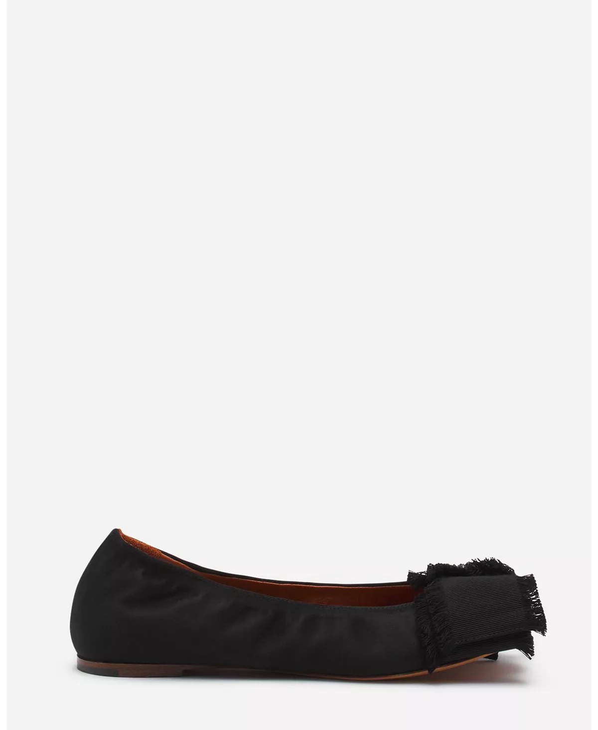 Women's Ballerina Flat with A Satin Bow - 3