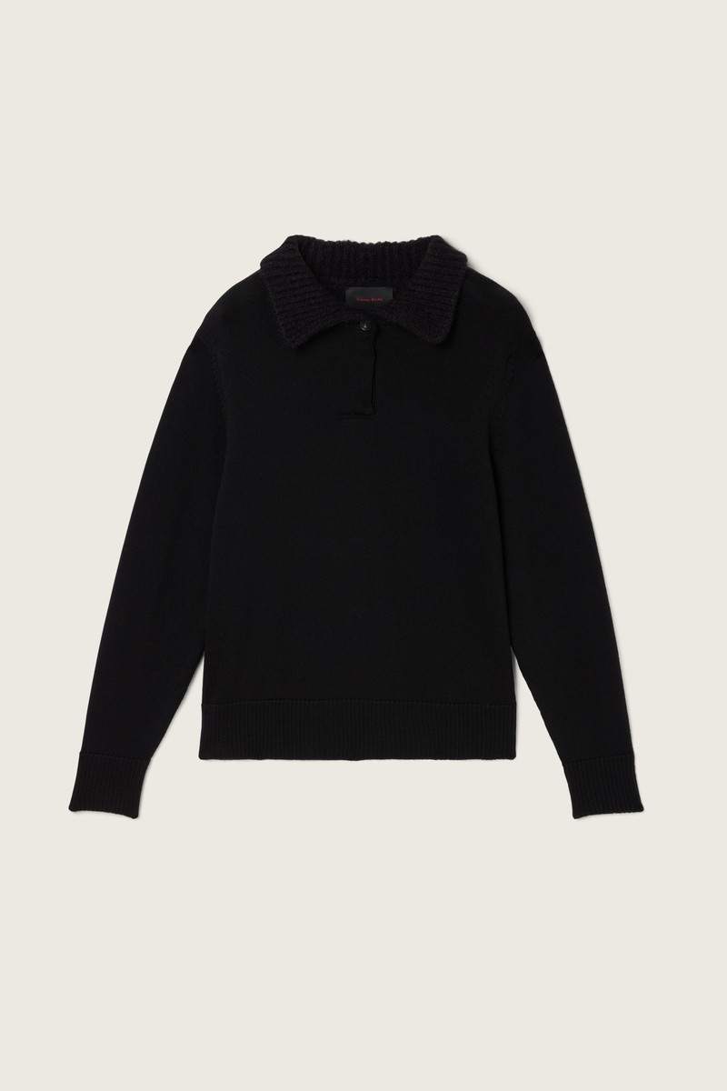 Fuzzy Collar Rugby Jumper 1