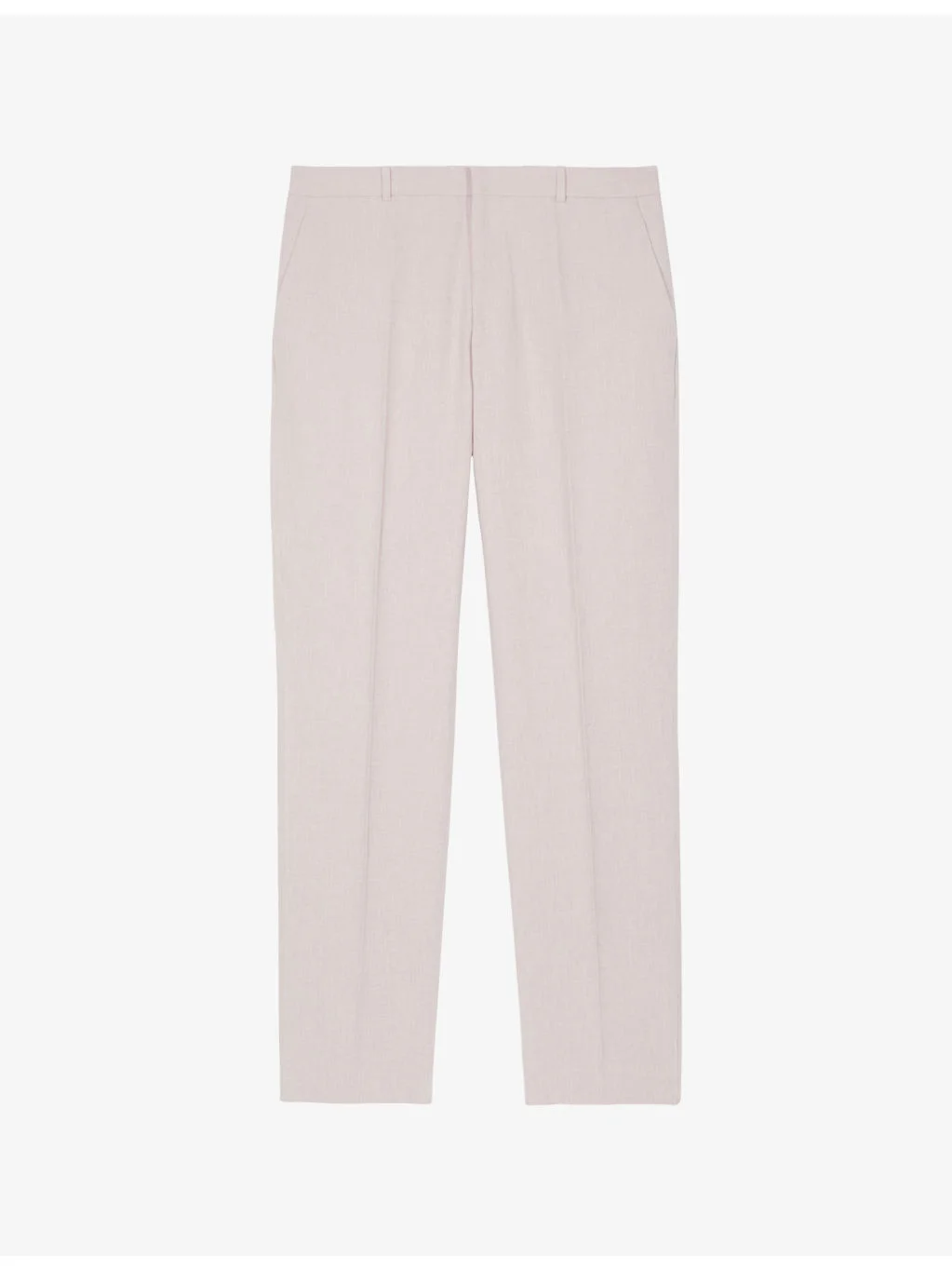 Straight-Leg Regular-Fit Cotton and Linen-Blend Trousers - 1
