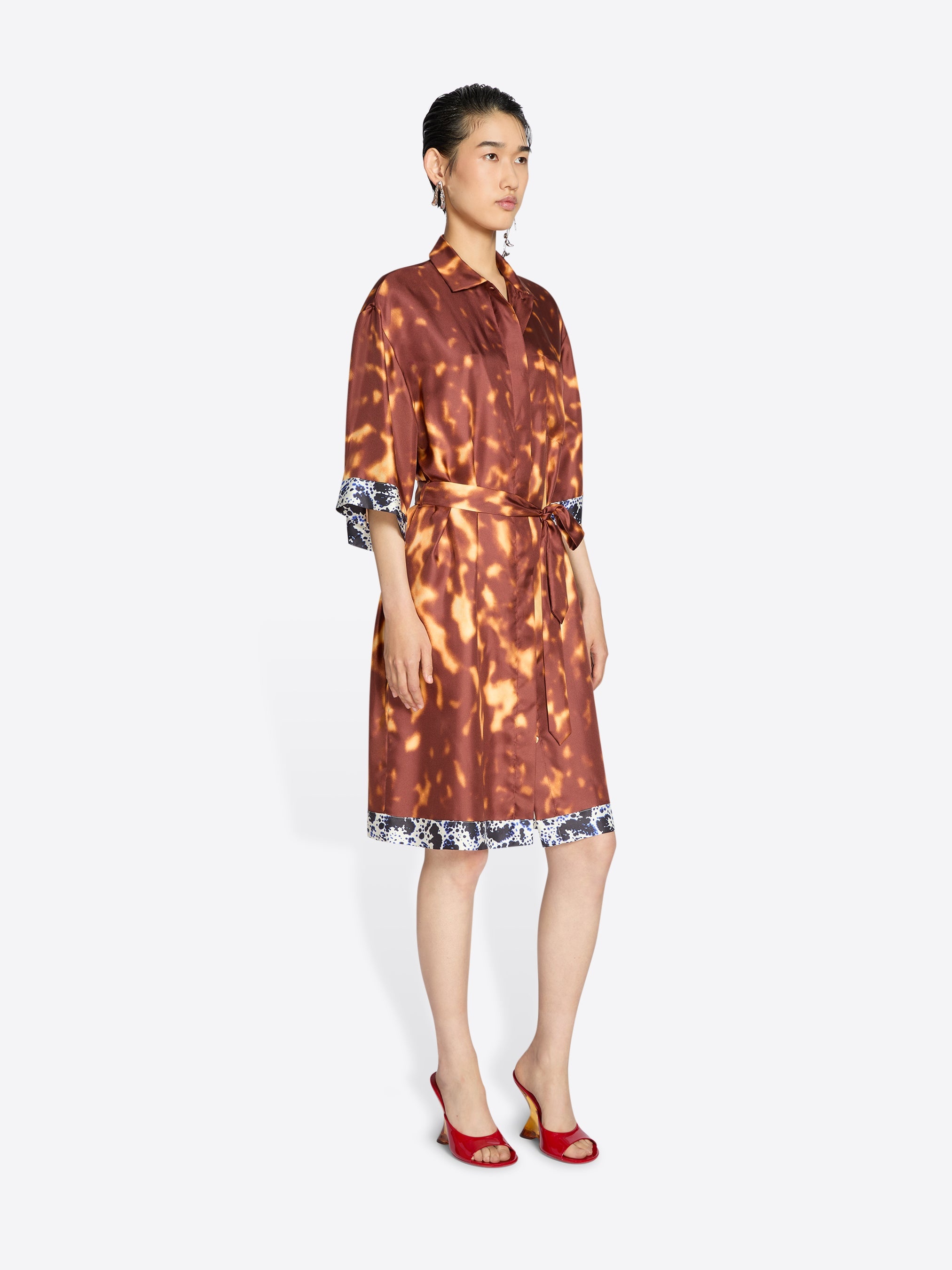 SILK SHIRT DRESS - 3