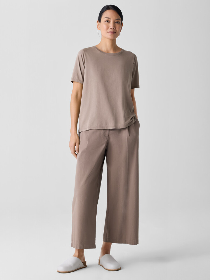 Organic Pima Cotton Jersey Round Neck Tee 3