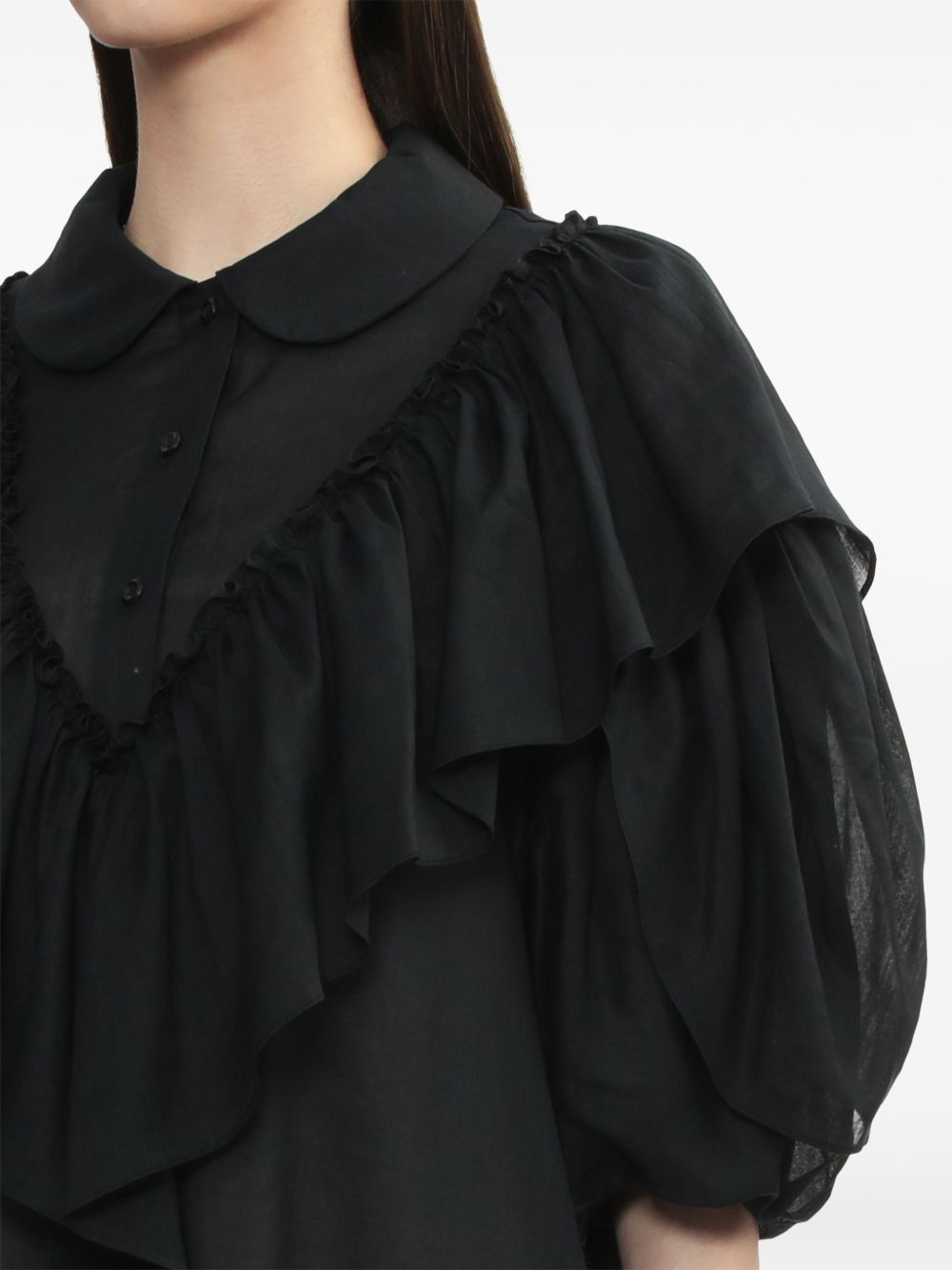 cotton-blend dress - 5