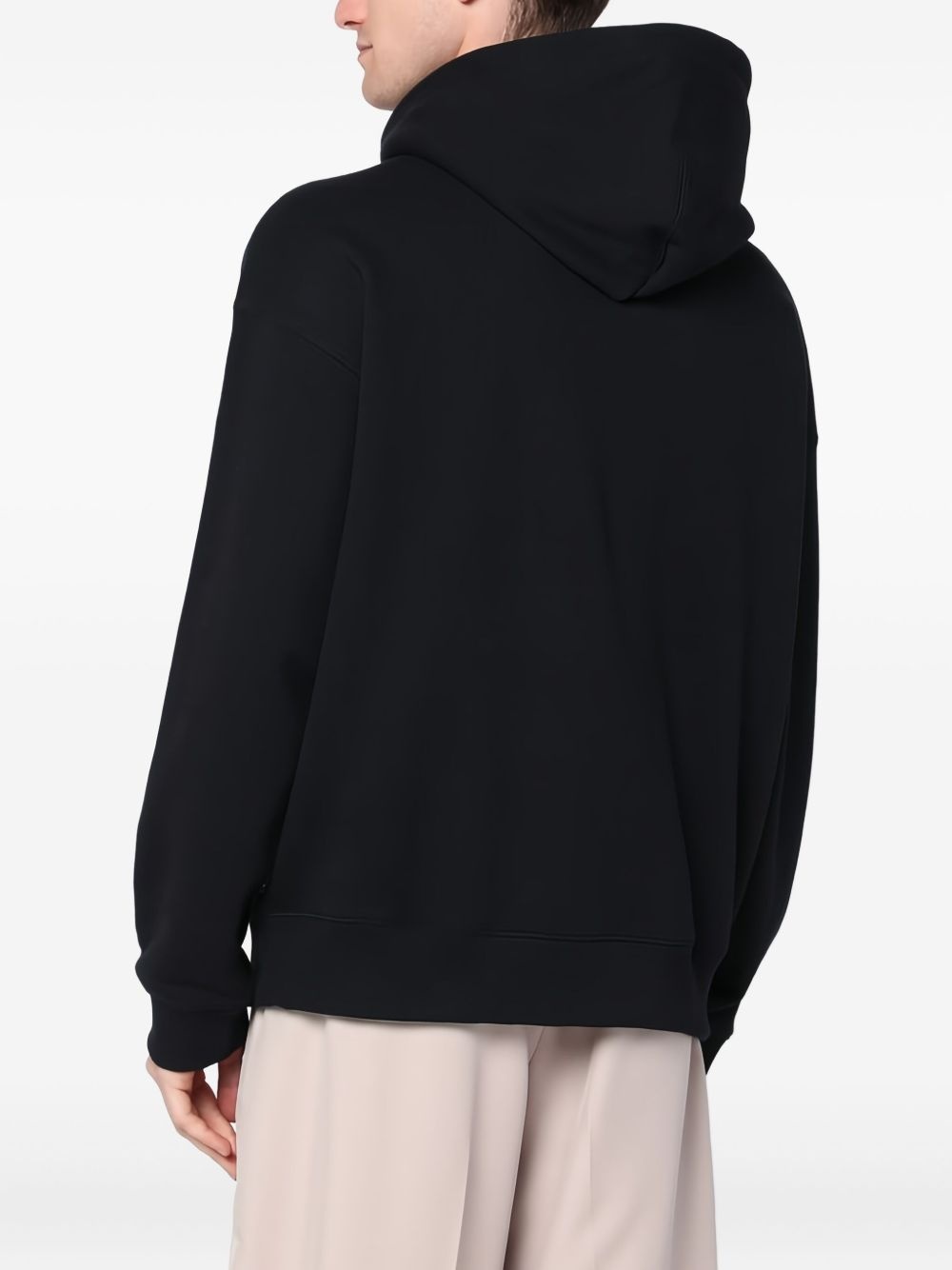 logo-embroidered hoodie - 3