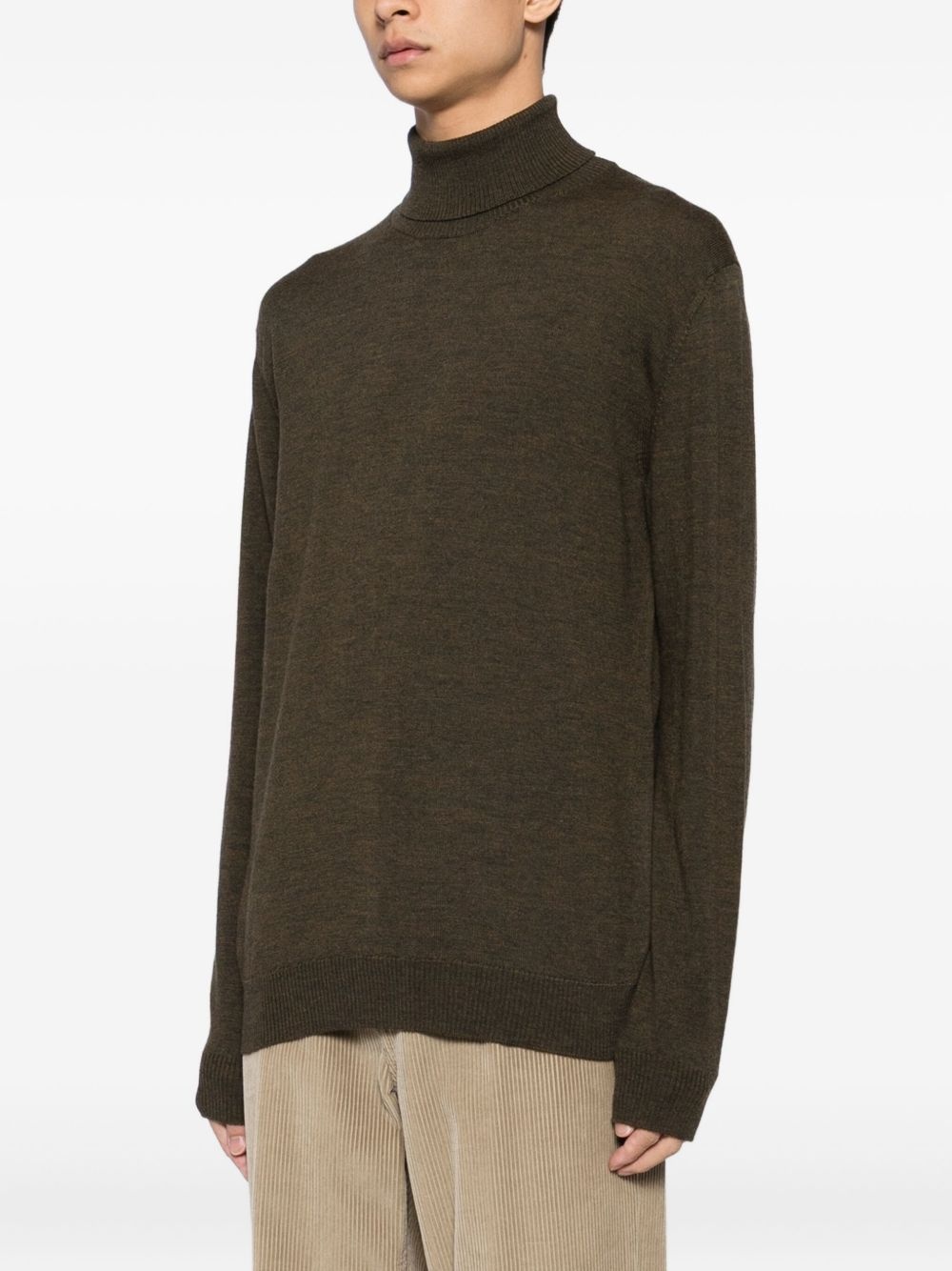 turtleneck wool sweater - 3