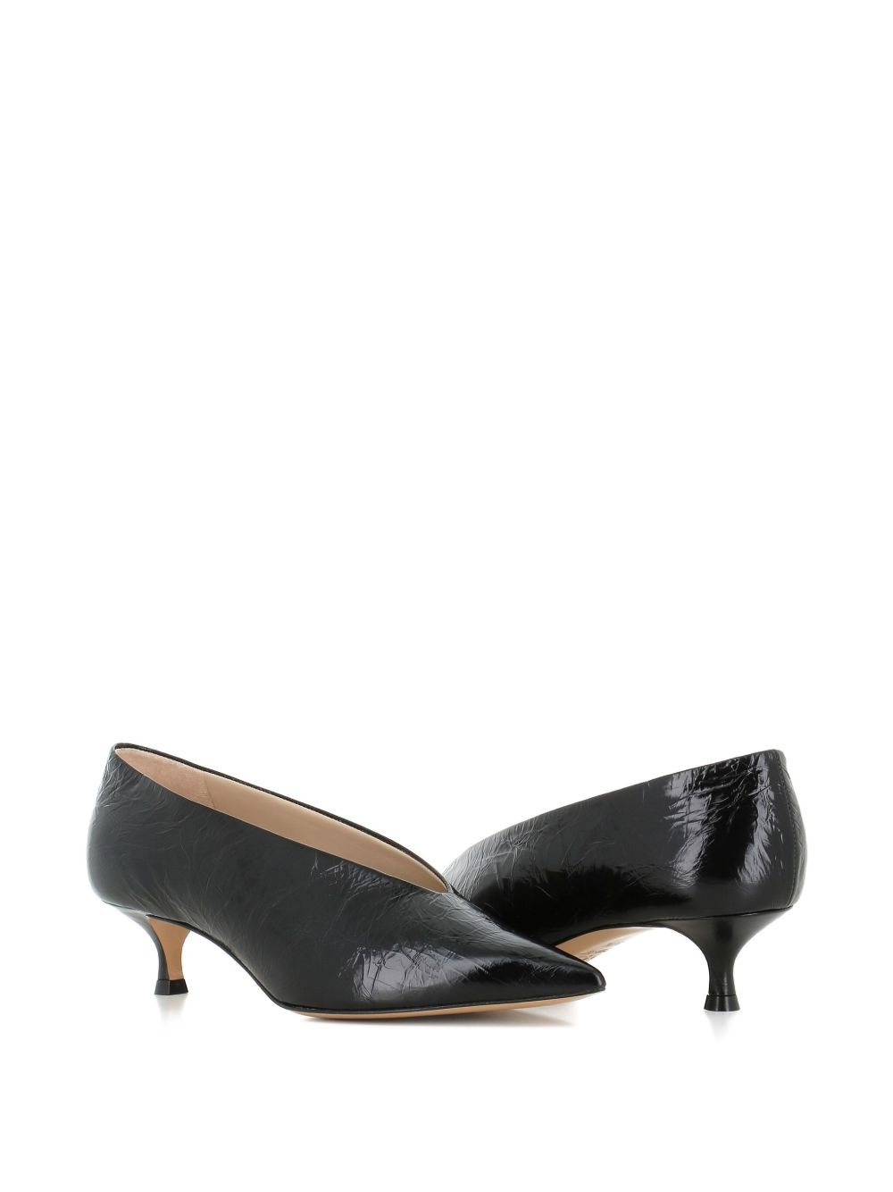 pointed-toe leather pumps - 2