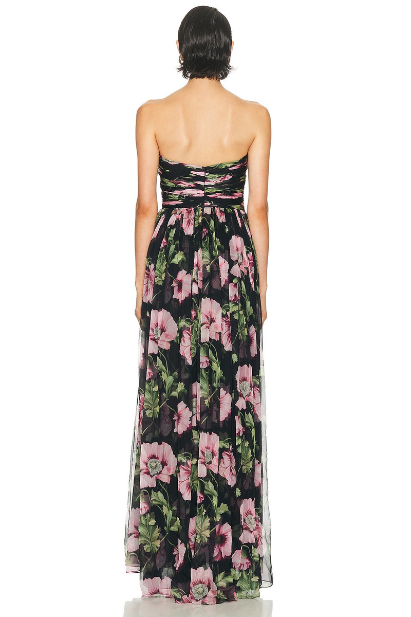 Oscar de la Renta Strapless Chiffon Gown outlook