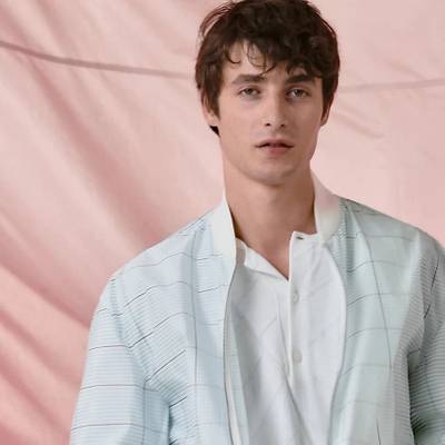 Hermès Printed straight cut jacket outlook
